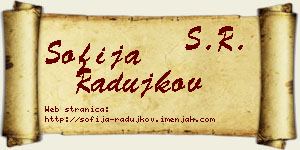 Sofija Radujkov vizit kartica